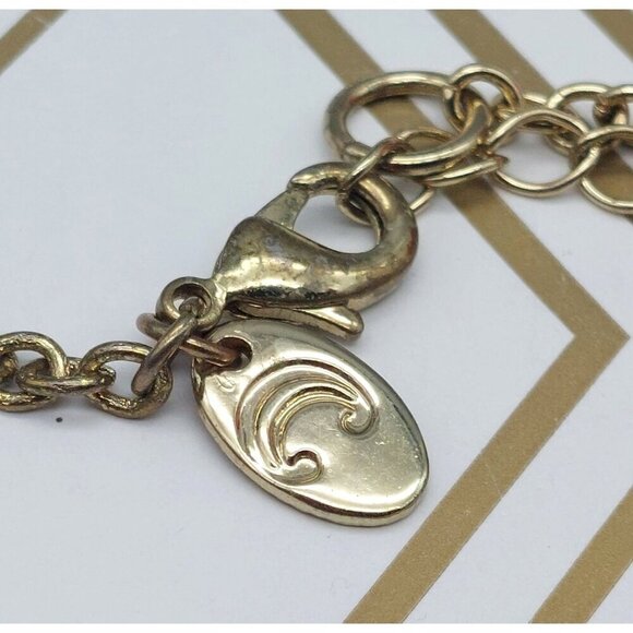 MINT Condition Charming Charlie Beachy Chain Gold Tone Blue Sea Star Stations - Picture 10 of 10